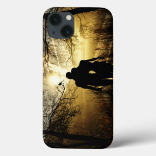 Romantic Lovers Silhouette at Sunset iPhone 13 Case