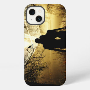 Romantic Lovers Silhouette at Sunset iPhone 13 Case