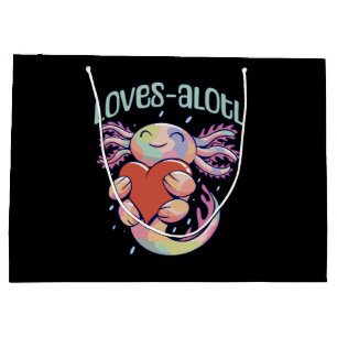 Romantic Loves - happy axolotl Large Gift Bag
