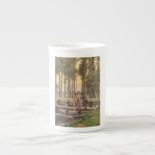 Romantic Meeting Place (by Edmund Blair Leighton) Bone China Mug