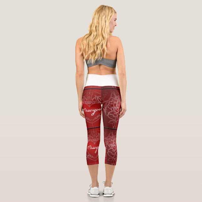 Romantic, miss you leggings (Back)