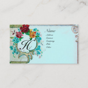 ROMANTIC MONOGRAM 3 BUSINESS CARD