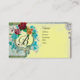 ROMANTIC MONOGRAM 3 BUSINESS CARD