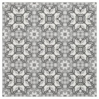 Romantic Moroccan Abstract Floral Tile Pattern Fabric
