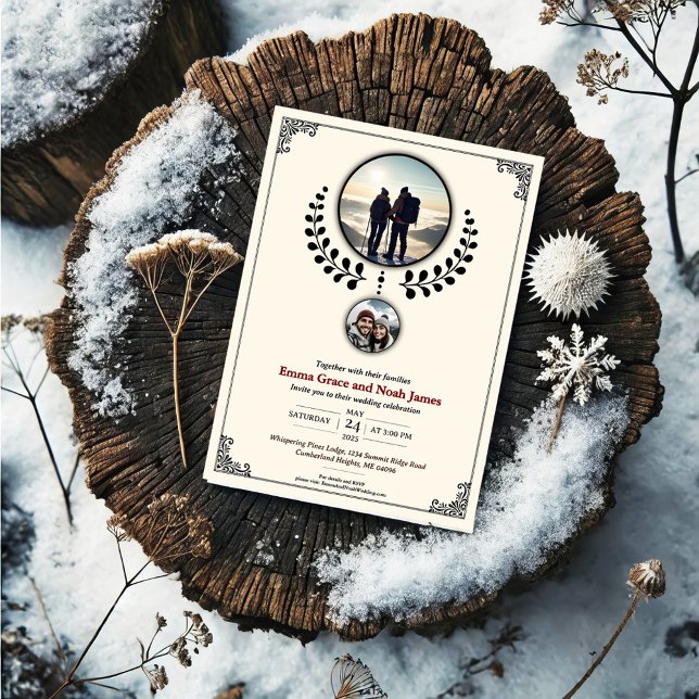 Romantic Mountain Adventure Wedding Invitation (Creator Uploaded)