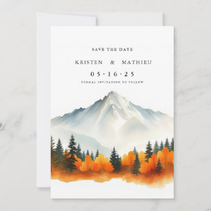 Romantic Mountain Save The Date