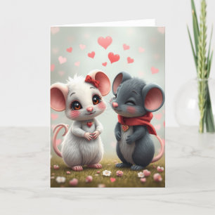 Romantic Mouse Card