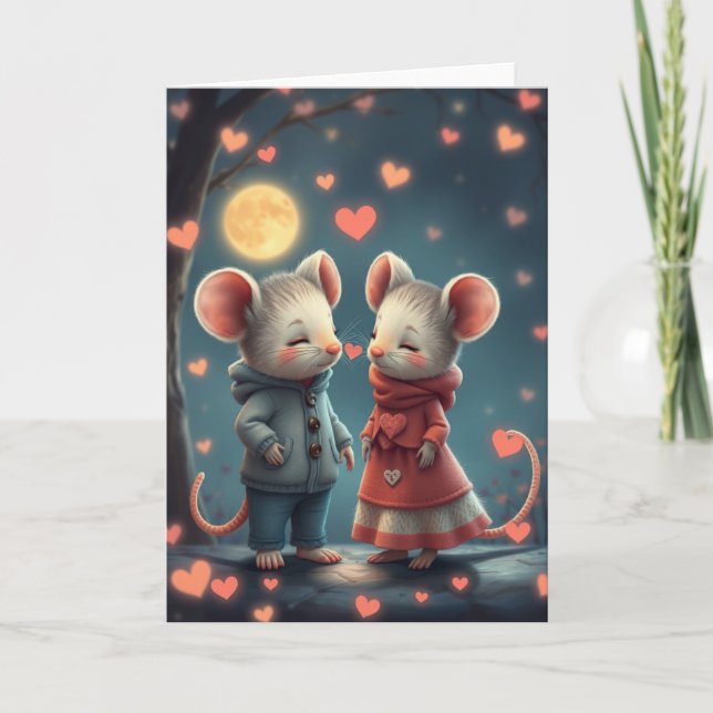 Romantic Mouse Card  (Front)