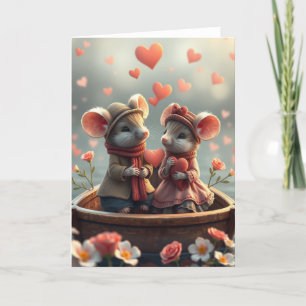 Romantic Mouse Card