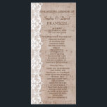 Romantic Music Sheet & Lace Wedding Program<br><div class="desc">Special design featuring old music sheet background with a romantic lace and beautiful fonts. These will be a great choice for a vintage, romantic themed wedding. Use Customise it tool to add your info. Check out, please, other items which match this design in my Vintage Music Sheet & Lace Wedding...</div>