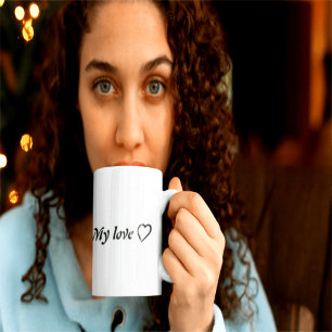 Romantic "My Love" Mug with Heart – Perfect Gift 