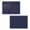 Romantic Navy Calligraphy Wedding Website RSVP