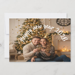 Romantic New Year's Card Celebrating our love