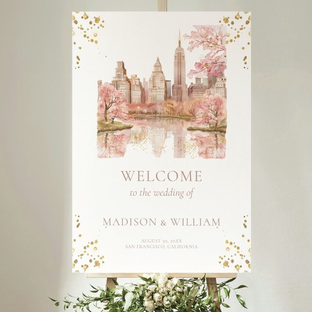 Romantic New York Destination Wedding Sign (Creator Uploaded)