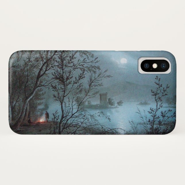 ROMANTIC NOCTURNE LANDSCAPE IN BLUE Case-Mate iPhone CASE (Back (Horizontal))