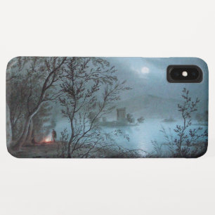 ROMANTIC NOCTURNE LANDSCAPE IN BLUE iPhone XS MAX CASE
