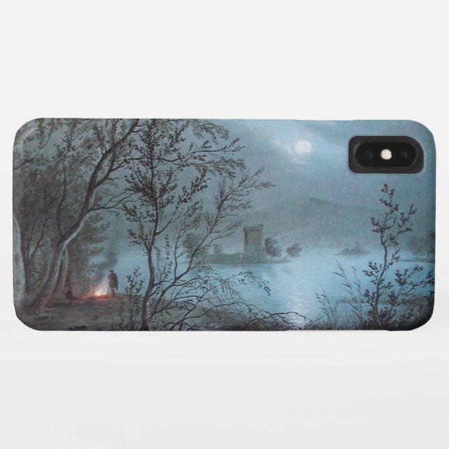 ROMANTIC NOCTURNE LANDSCAPE IN BLUE Case-Mate iPhone CASE (Back (Horizontal))