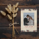 Romantic Nothing Fancy Just Love Winter Wedding Invitation<br><div class="desc">Hold onto your heartstrings! Our wedding invitation is a winter wonder with a romantic couple, snowfall, holly berries, snow-clad pine trees, and a charming winter village backdrop. It's pure love wrapped in frosty magic. Let your guests feel the winter romance in the air. Ready to spread the chilly charm? Grab...</div>