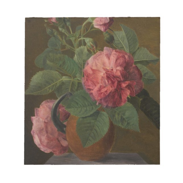 Romantic Old English Roses Notepad (Front)