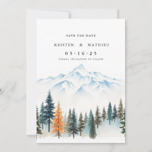 Romantic Online Mountain Save The Date