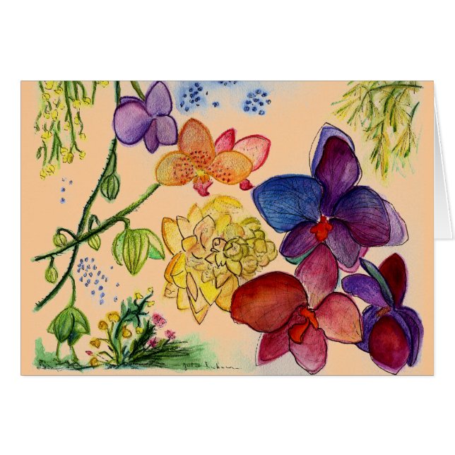 Romantic Orchid Bouquet (Front Horizontal)