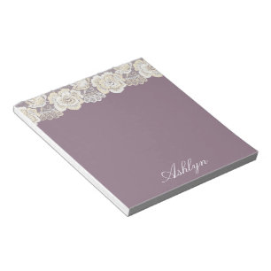 Romantic Orchid Purple Floral   Notepad