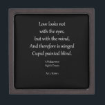 Romantic Ornaments & Gifts with Shakespeare Quotes Jewellery Box<br><div class="desc">Collect them all! Why try your hand at love poetry when you can have a little help . . . from William Shakespeare. This quote is from A Midsummer Night's Dream and makes a lovely keepsake or gift for someone you love.</div>