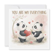Romantic Panda Card