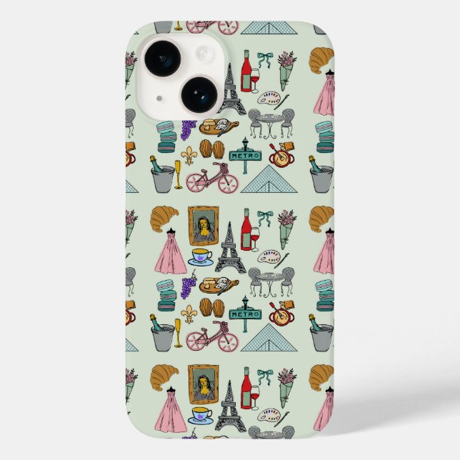 Romantic Paris Case-Mate iPhone Case (Back)