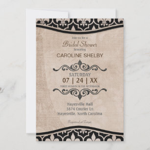 Romantic Paris Chic Bridal Shower Invitation
