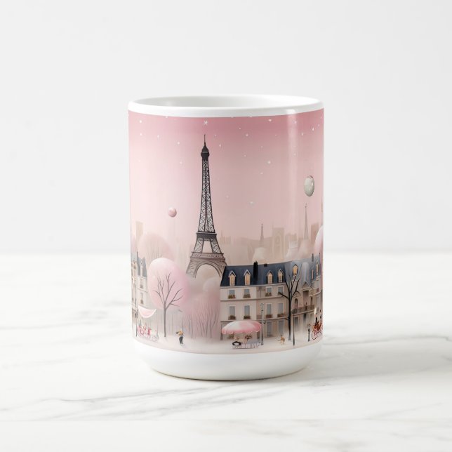 Romantic Paris Cityscape Coffee Mug (Center)