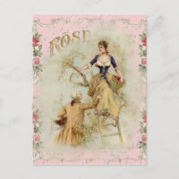 Romantic Paris Lovers pink shabbychic