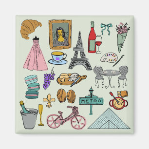 Romantic Paris Magnet