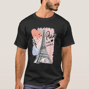 Romantic Paris Mon Amour Paris My Love Eiffel Towe T-Shirt