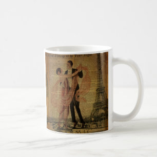 romantic Paris Waltz ballroom dancers Coffee Mug
