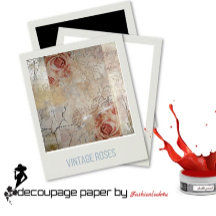 Romantic Parisian Decoupage paper