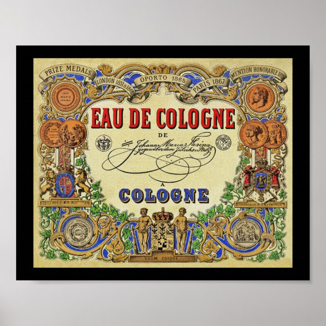 Romantic Parisian Perfume 1868 Poster (Front)