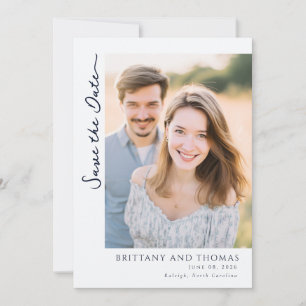 Romantic Pastel Floral Portrait Save The Date