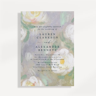 Romantic Pastel Floral Wedding Invitation