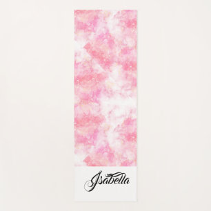 Romantic Pastel Pink Glitter Yoga Mat