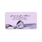 Romantic Pastel Purple Bow & Damask Wedding Label