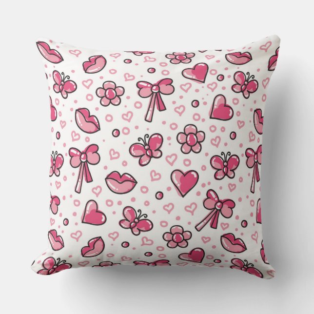 romantic pattern cushion (Front)