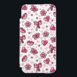 romantic pattern incipio watson™ iPhone 5 wallet case<br><div class="desc">funny pink seamless pattern with hand drawn elements  © and ® Bigstock® - All Rights Reserved.</div>