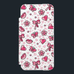 romantic pattern incipio watson™ iPhone 5 wallet case<br><div class="desc">funny pink seamless pattern with hand drawn elements  © and ® Bigstock® - All Rights Reserved.</div>