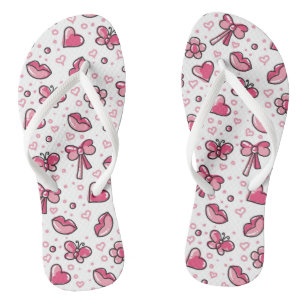 romantic pattern thongs