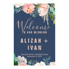 Romantic Peony Flowers | Blue Welcome Wedding