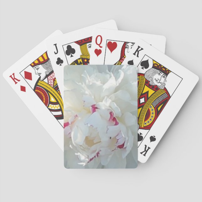 Romantic Peony Playing Cards (Back)