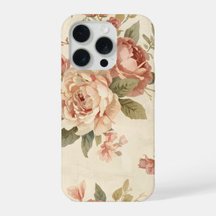 Romantic Peony & Rose Vintage Garden  iPhone 15 Pro Case