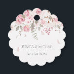 Romantic Personalised Pastel Floral Multicolor Favour Tags<br><div class="desc">Romantic Personalised Pastel Floral Multicolor Favour Tags</div>