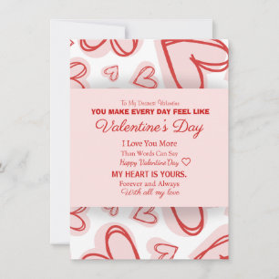 Romantic Personalised Valentine's Day Card 